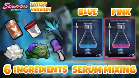 combine the ingredients for the blue serum